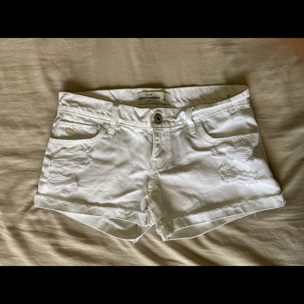 abercrombie kids white  shorts